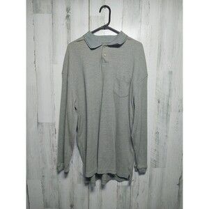 Field & Stream Men's XL Long Sleeve Thermal Polo Shirt